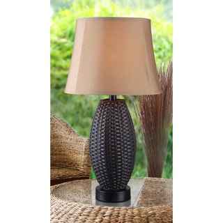 'Arbroath' Basketweave Outdoor Table Lamp