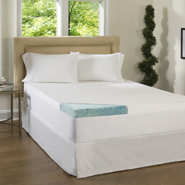 Comforpedic Loft from Beautyrest 4-inch Supreme Gel Memory Foam Topper with Cover