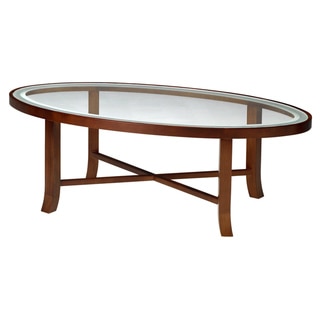 Mayline Illusion Series Glass Top Coffee Table