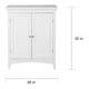Thumbnail 7, Bayfield White Double-door Floor Cabinet by Elegant Home Fashions. Changes active main hero.