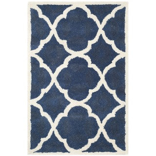 Safavieh Handmade Moroccan Chatham Geometric-pattern Blue Wool Rug (2' x 3')