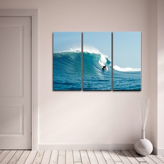 Nicola Lugo 'Surf' Canvas Art 3 Peice Set