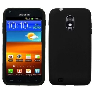 INSTEN Solid Black Skin Phone Case Cover for Samsung Epic 4G Touch/ Galaxy S II