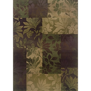 Generations Purple/ Green Rug (2'3 X 4'5)