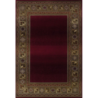 Generations Red/ Green Rug (2'3 X 4'5)