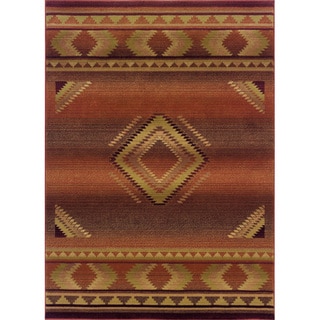 Generations Transitional Red/ Beige Rug (2'3 x 4'5)