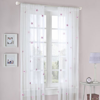 Mi Zone Taylor Flower Sheer Curtain Panel
