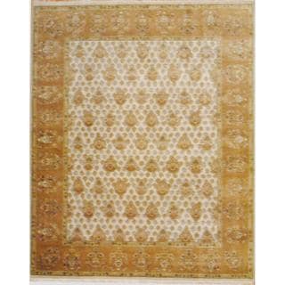 Herat Oriental Indo Hand-knotted Oushak Wool Rug (8' x 10')