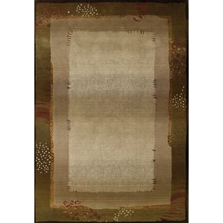 Generations Transitional Green/ Beige Rug (5'3 x 7'6)