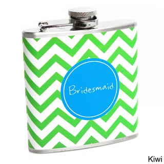 Chevron Bridesmaid Flask