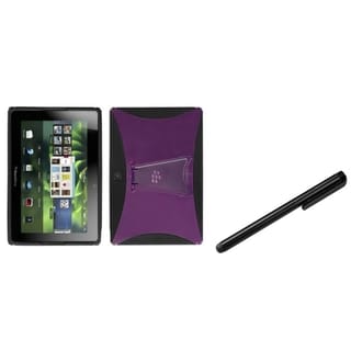 INSTEN T-Clear Pink/ Black Phone Case Cover/ Black Stylus for Blackberry Playbook