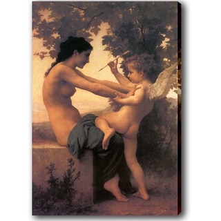 Bouguereau 'A Young Girl Defending herself against Eros' Canvas Art