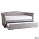 Deco Linen Rolled Arm Daybed and Trundle by INSPIRE Q