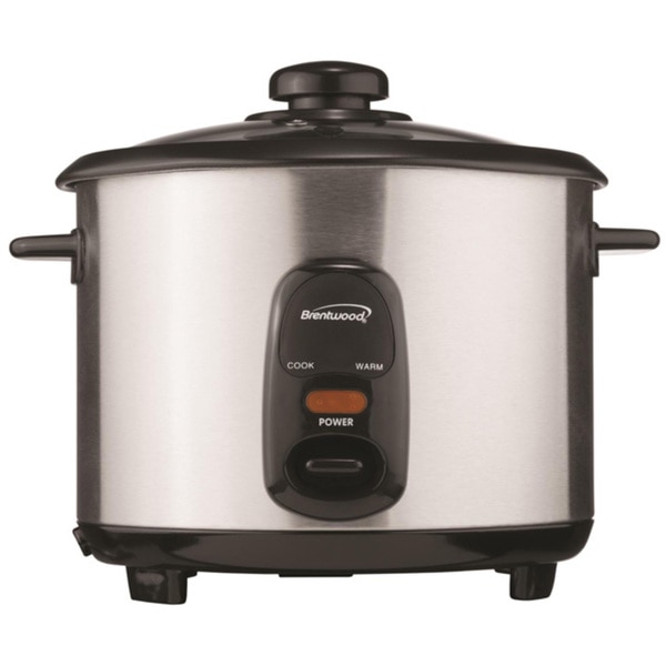 Brentwood TS-20 10 Cup Rice Cooker - Stainless Steel & Black