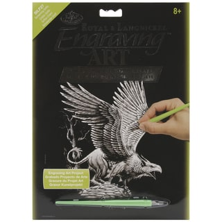 Silver Foil Engraving Art Kit 8"X10"-Screaming Griffin