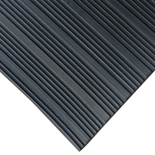 Rubber-Cal 'Composite Rib' 36-inch Wide Black Anti-slip Rubber Mat