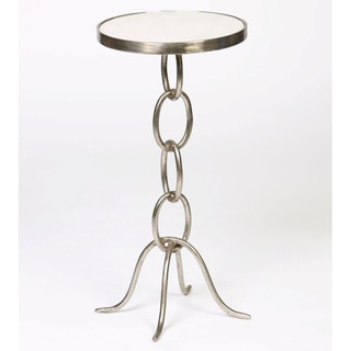 Small Chain Link End Table with Granite Top