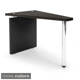 OFM Black Top Stainless Steel Wedge Table