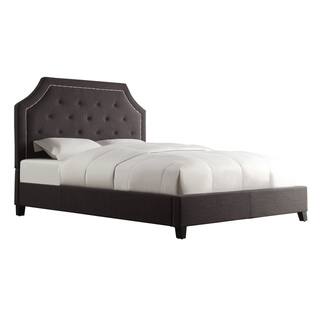 Grace Button Tufted Arched Bridge Upholstered Full Bed by INSPIRE Q