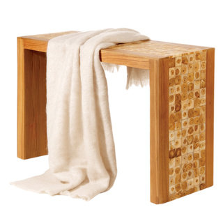 Angora Wool Linen-colored Throw Blanket