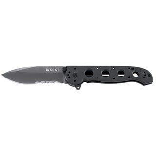 CRKT M21 Carson Folder Black G10 Handle Veff Combo Edge Knife