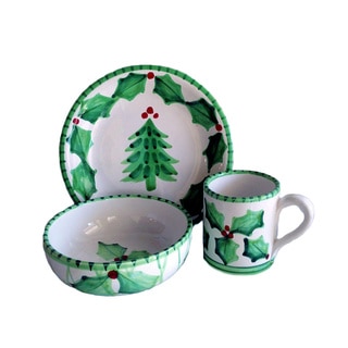 Holly Jolly Ceramic Child Place Setting (Italy)