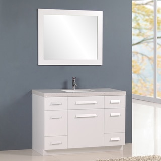 Design Element Moscony 48" Single Sink Vanity in White