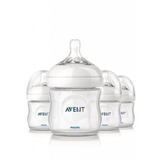 Philips AVENT Natural PP 4-ounce Baby Bottles (Pack of 4)