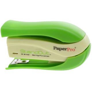 PaperPro StandOut Easy-Squeeze Green Stapler