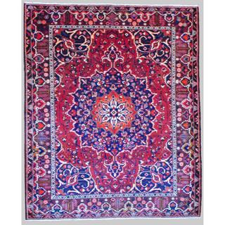 Herat Oriental Persian Hand-knotted Tribal Bakhtiari Red/ Burgundy Wool Rug (10'3 x 12'4)