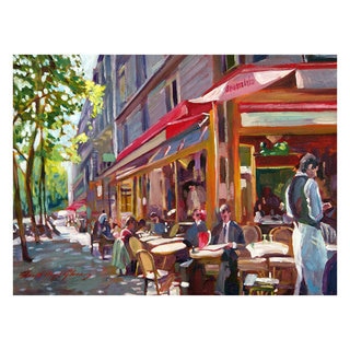 David Lloyd Glover 'Paris Cafe' Canvas Art