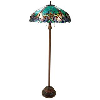 Chloe Tiffany Style Victorian Design 2-light Floor Lamp