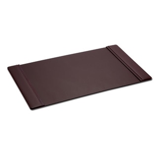 Chocolate Brown Leather Side Rail Desk Pad (38"x24")