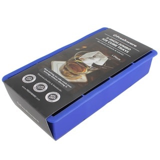 Freshware Blue 8-cavity Jumbo 2-inch Cube Silicone Ice Tray