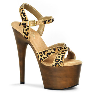 Pleaser Women's 'Adore-770FW' 7-inch Leopard Print Platform Sandals