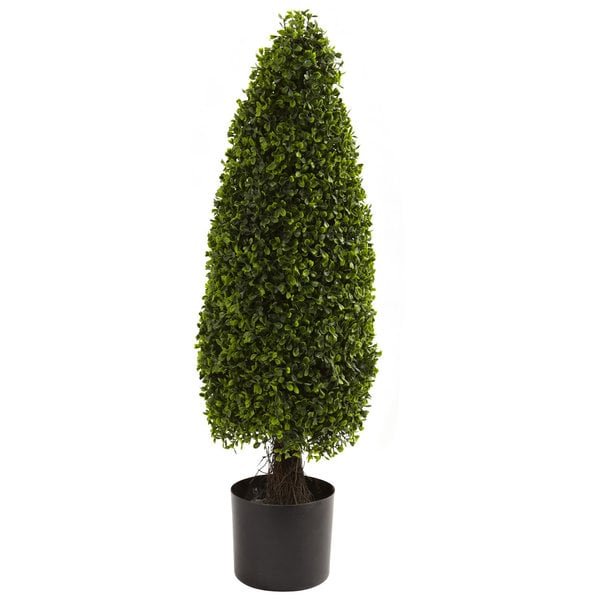 Nearly Natural 3-foot Boxwood Decorative Plant - Green