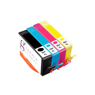 Sophia Global Compatible HP 564XL Black, Cyan, Magenta, Yellow Ink Cartridges Pack of 4