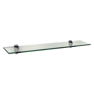 18 x 4-inch Clear Glass Legacy Shelf