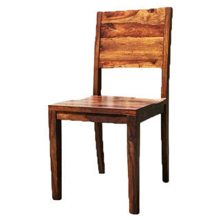 Timbergirl Simple Acacia Wood Dining Chairs (India) (Set of 2)