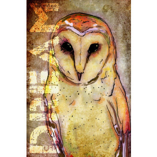 Art in Style 'Dream Owl Yellow' Giclee on Canvas Wall Art