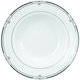 Lorren Home Trends Silver/ Black Accent 57-piece Porcelain Dinnerware Set - Thumbnail 5