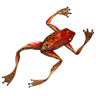 Handcrafted Small Frog Wall Art , Handmade in Philippines