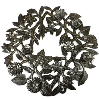 Handmade 15-inch Steel Drum Wreath , Handmade in Haiti