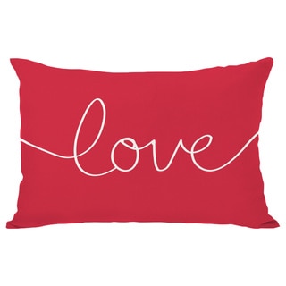 Love Mix & Match Holiday - Ivory/red Throw Pillow