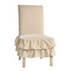 Cotton Tiered Ruffled Dining Chair Slipcover - Thumbnail 2