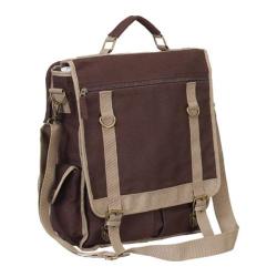 Goodhope P4687 Expresso Vertical Canvas Brief Brown