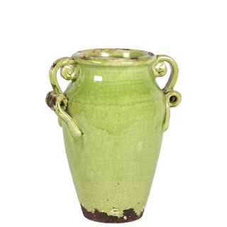 Ceramic Tuscan Green Vase