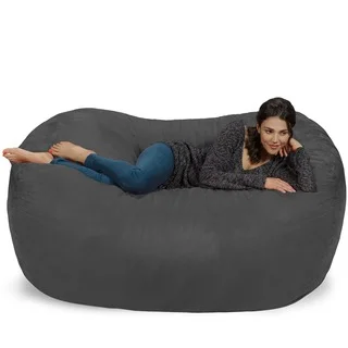 Large Memory Foam Micro Suede Beanbag Couch