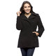 Excelled Women's Double Breasted Pea Coat - Thumbnail 1