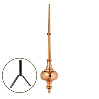 Morgana 28-inch Polished Copper Finial